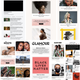 Newsletter excerpts from Fashionista, top left, Allure, top right and bottom left, Glamour and Marie Claire